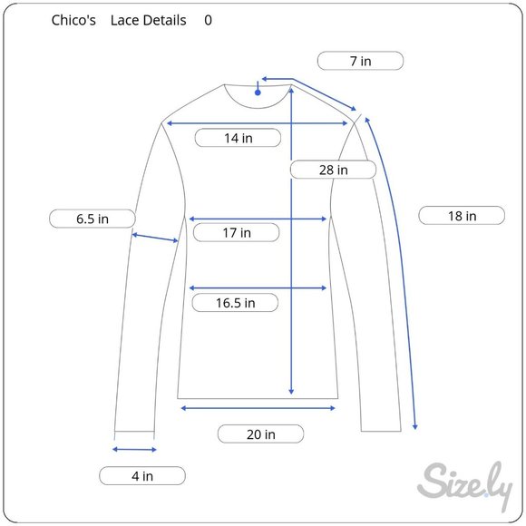 Chico's Off-White Top with Embroidered Lace Details Size 0 - Picture 8 of 8